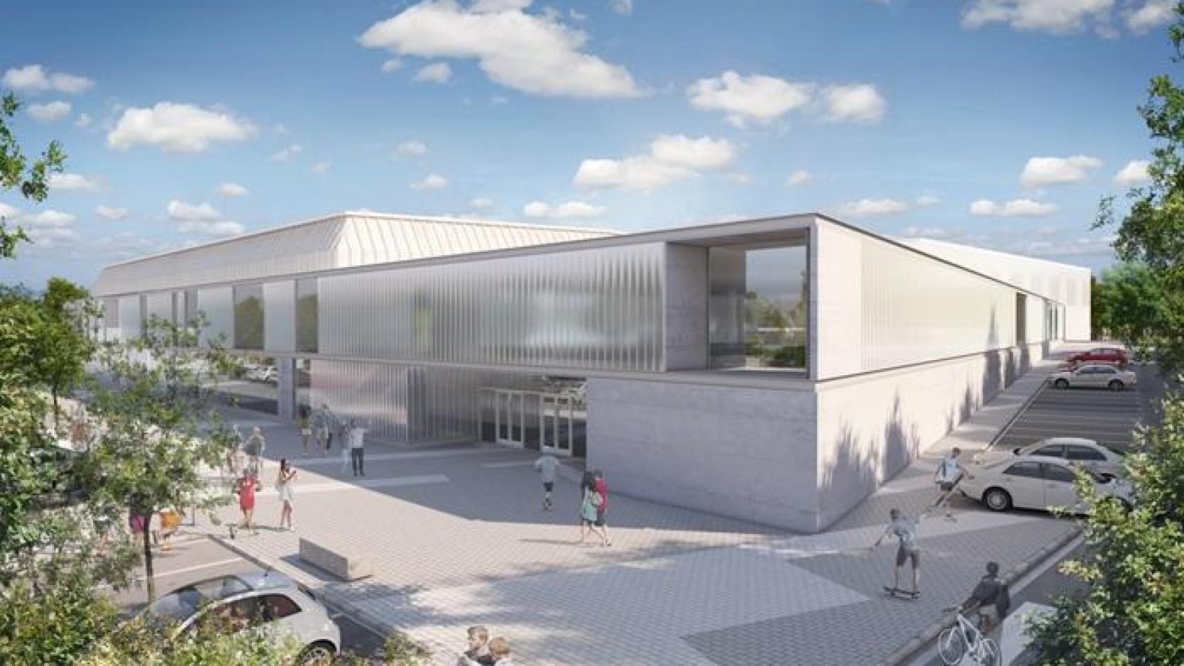 Render del pabellón del Quique Blas.