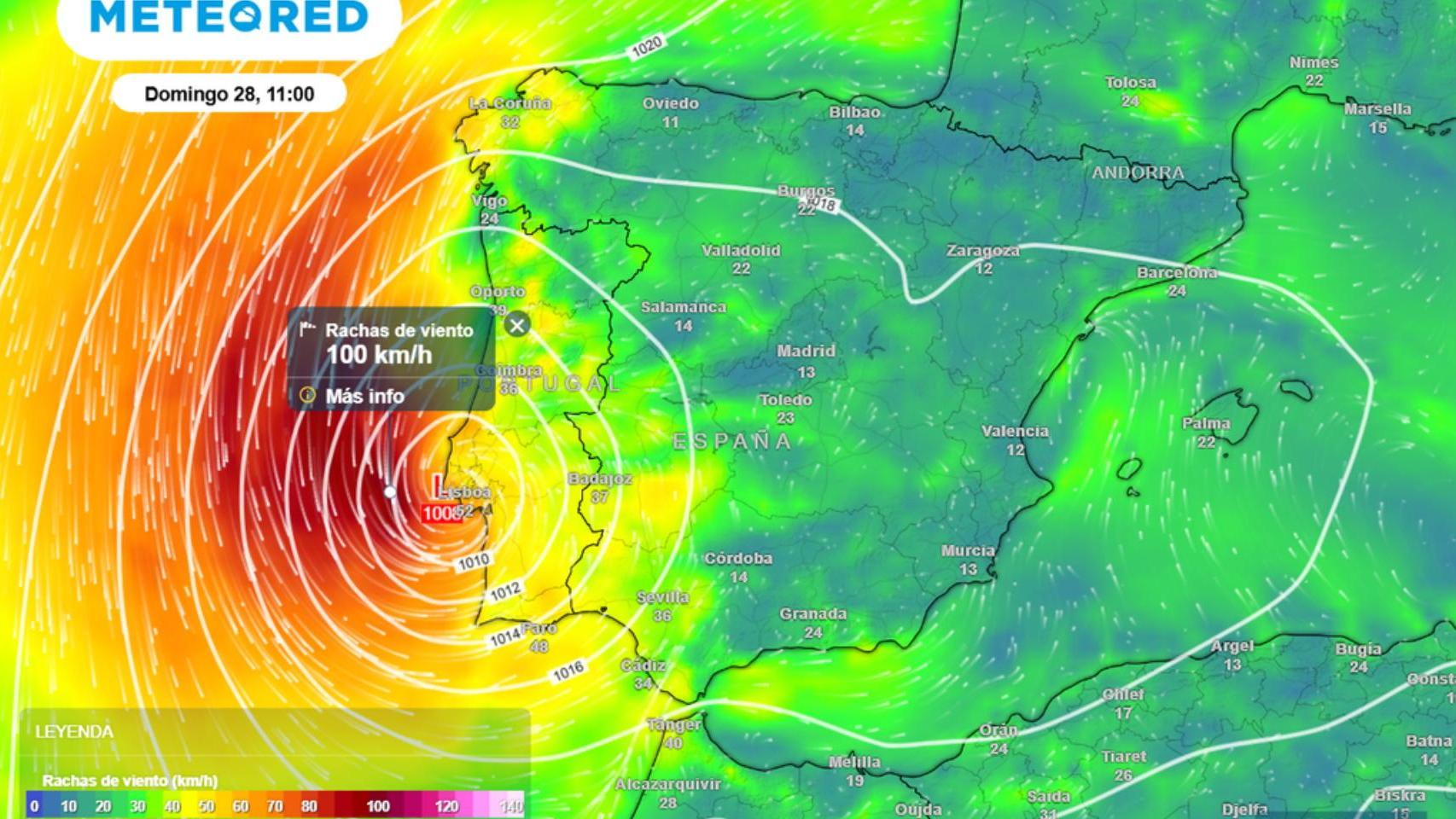 Aemet avisa a España: llega la borrasca ex-Gabrielle con hasta 250 l/m2 de lluvias en las próximas horas en estas zonas