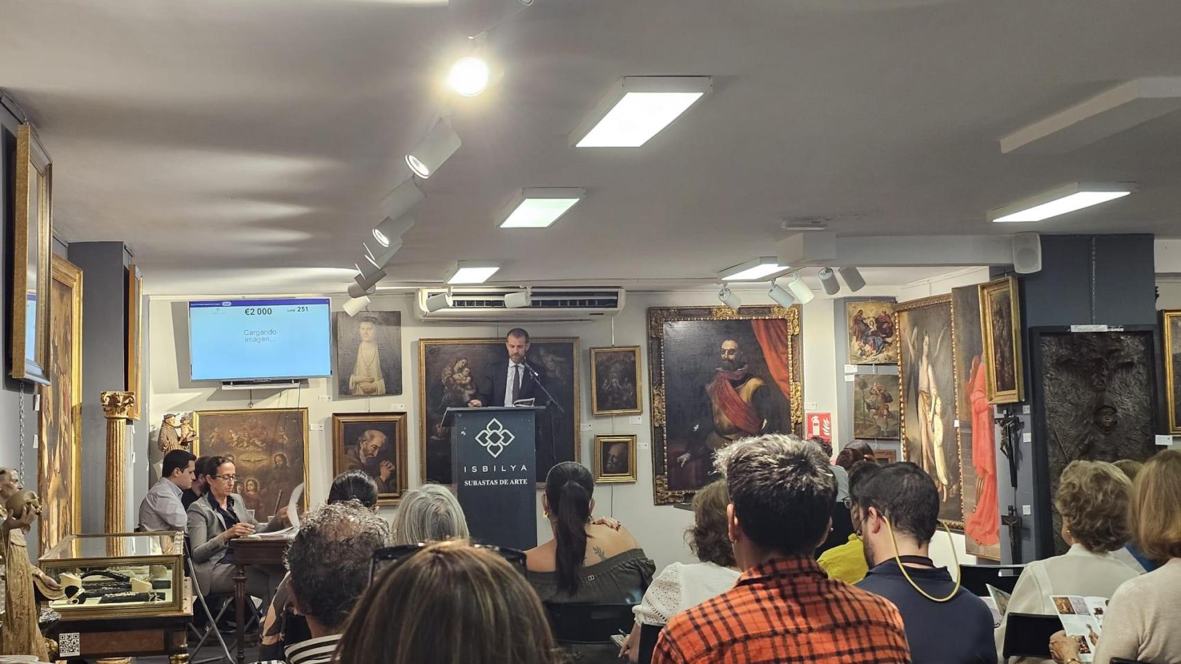 Sala de subastas Isbilya este pasado miércoles.