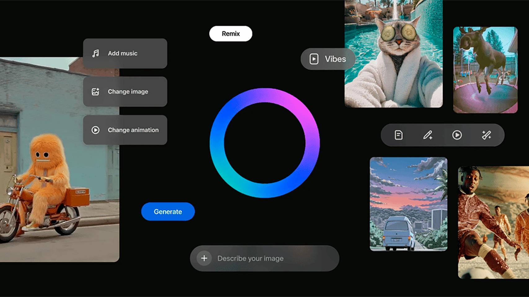 Meta lanza Vibes con la idea de ir a por TikTok, pero con vídeos generados por IA, o comúnmente llamados AI slop