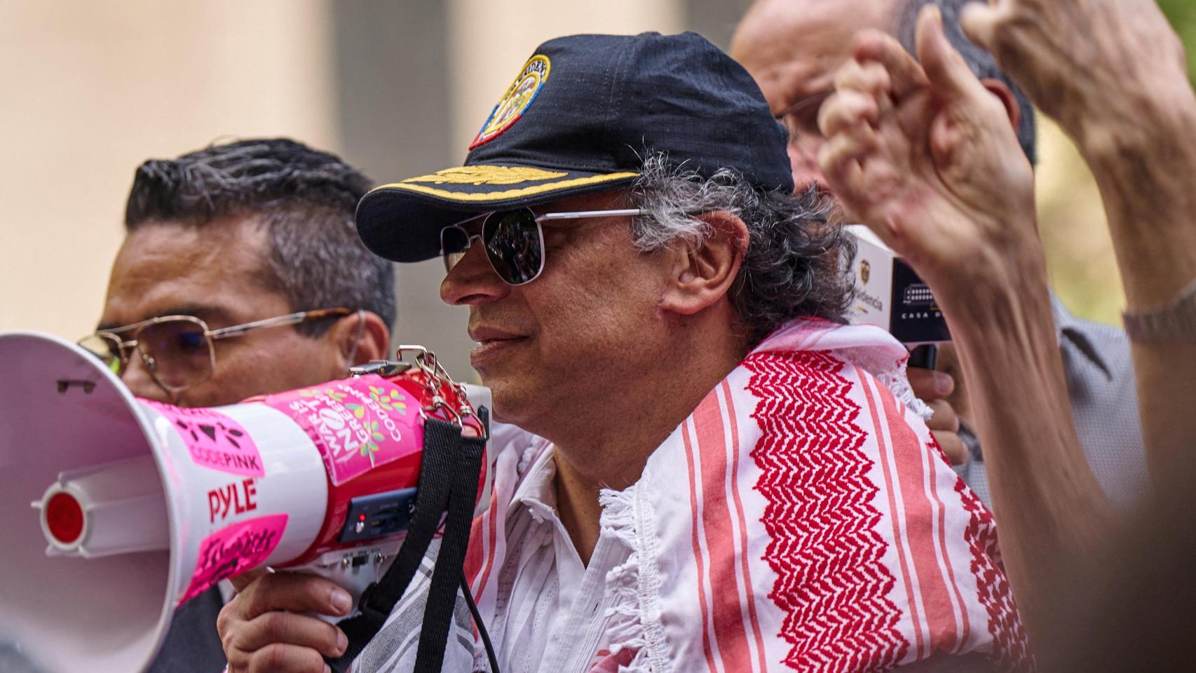 El presidente de Colombia, Gustavo Petro, este viernes en Nueva York.