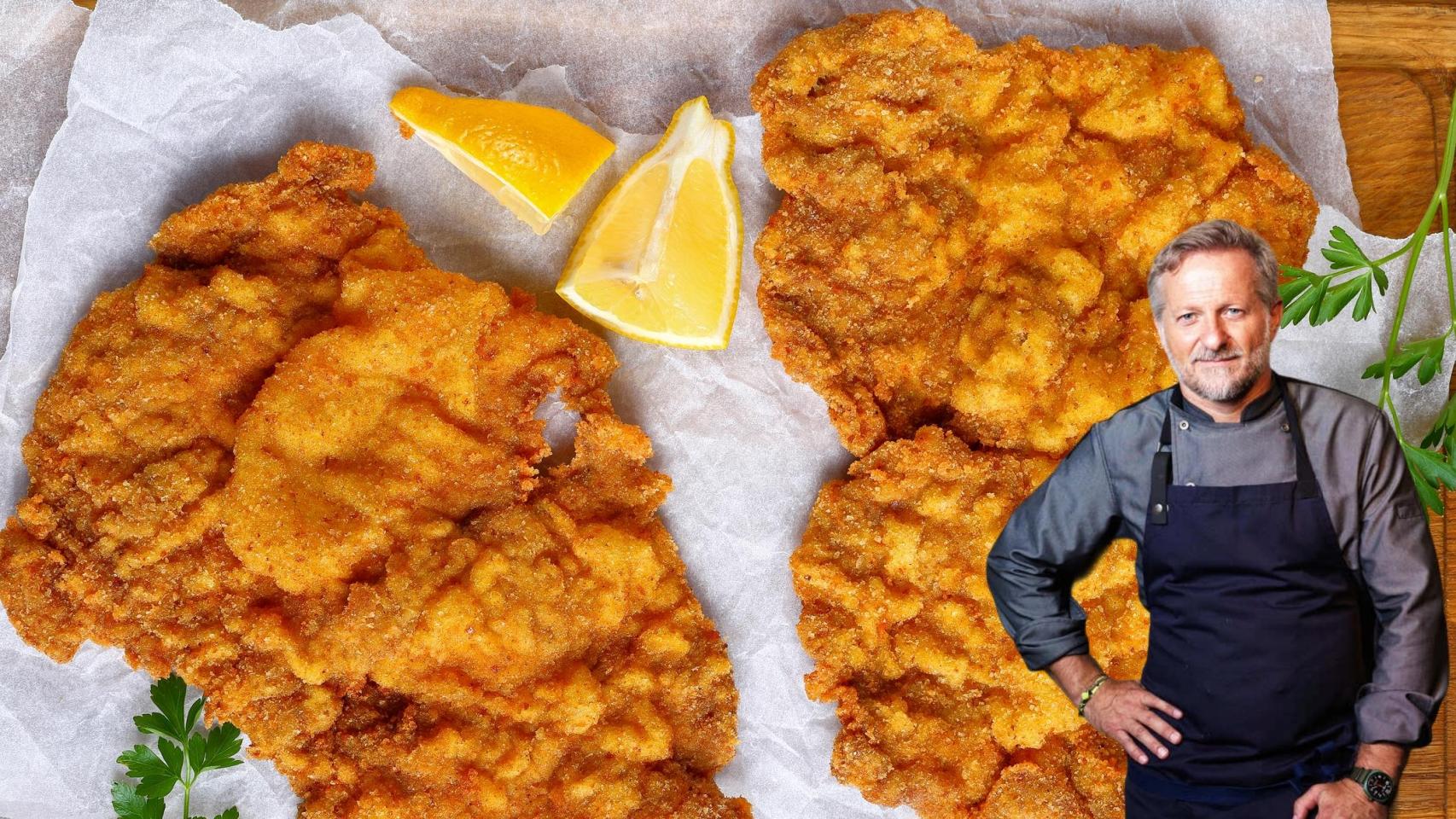 El chef Pepe Vieira en un montaje de El Español