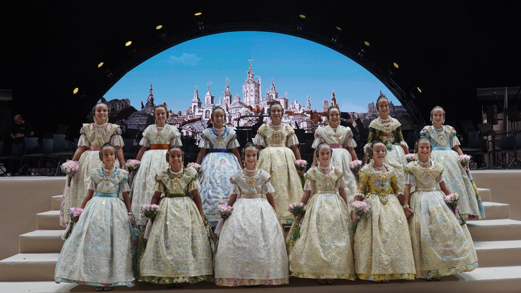 Las 13 niñas candidatas para ser fallera mayor infantil de Valencia 2026. Raquel Granell