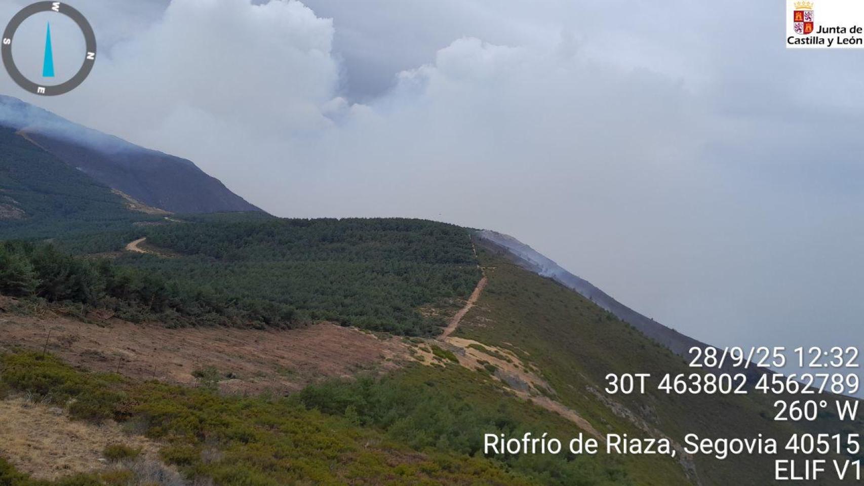 Nivel 2 por un incendio forestal en Cerezo de Arriba (Segovia)