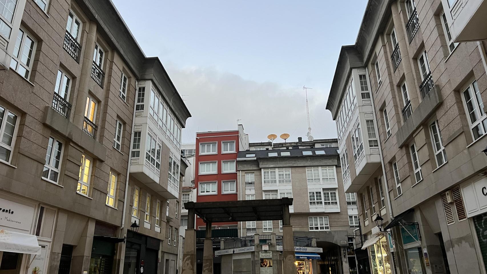 A Coruña amaneciendo.