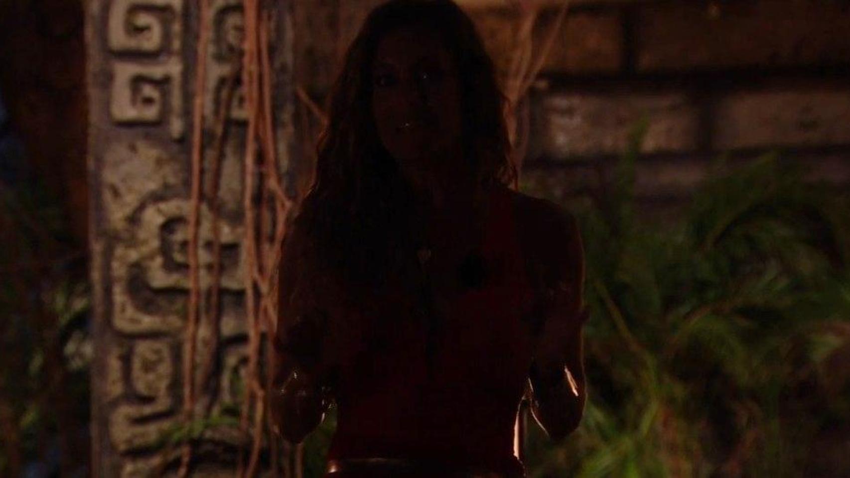 Laura Madrueño, a oscuras en la Palapa de 'Supervivientes: All Stars'.