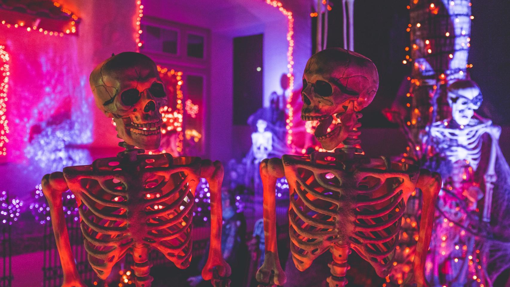 Decoraciones de Halloween.