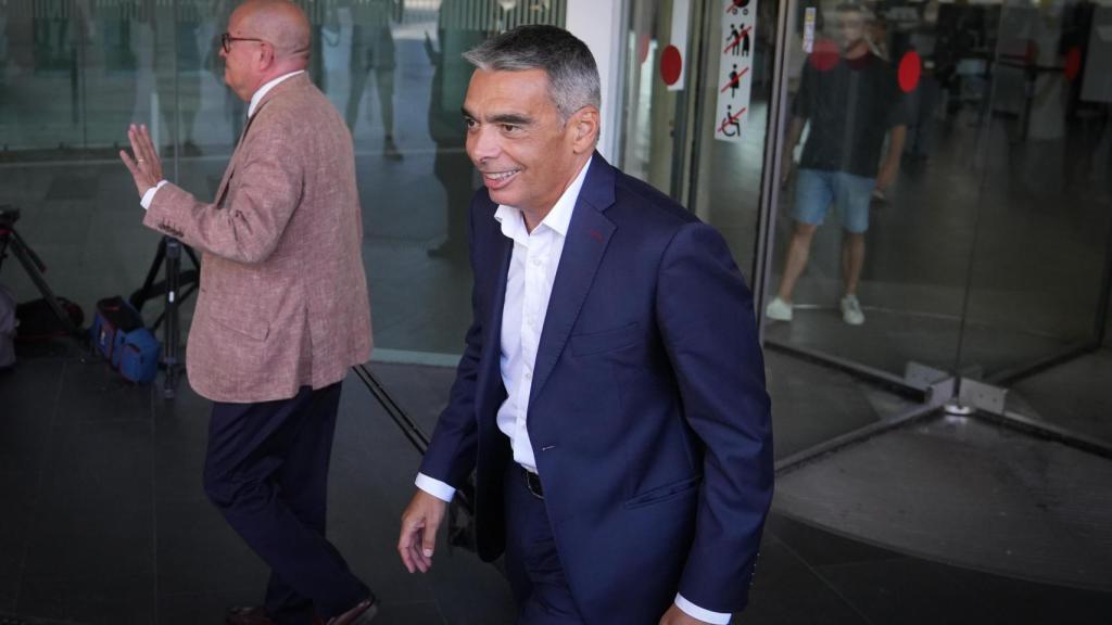 Albert Soler a su salida del juzgado tras su declaración dentro de la instrucción del 'caso Negreira'