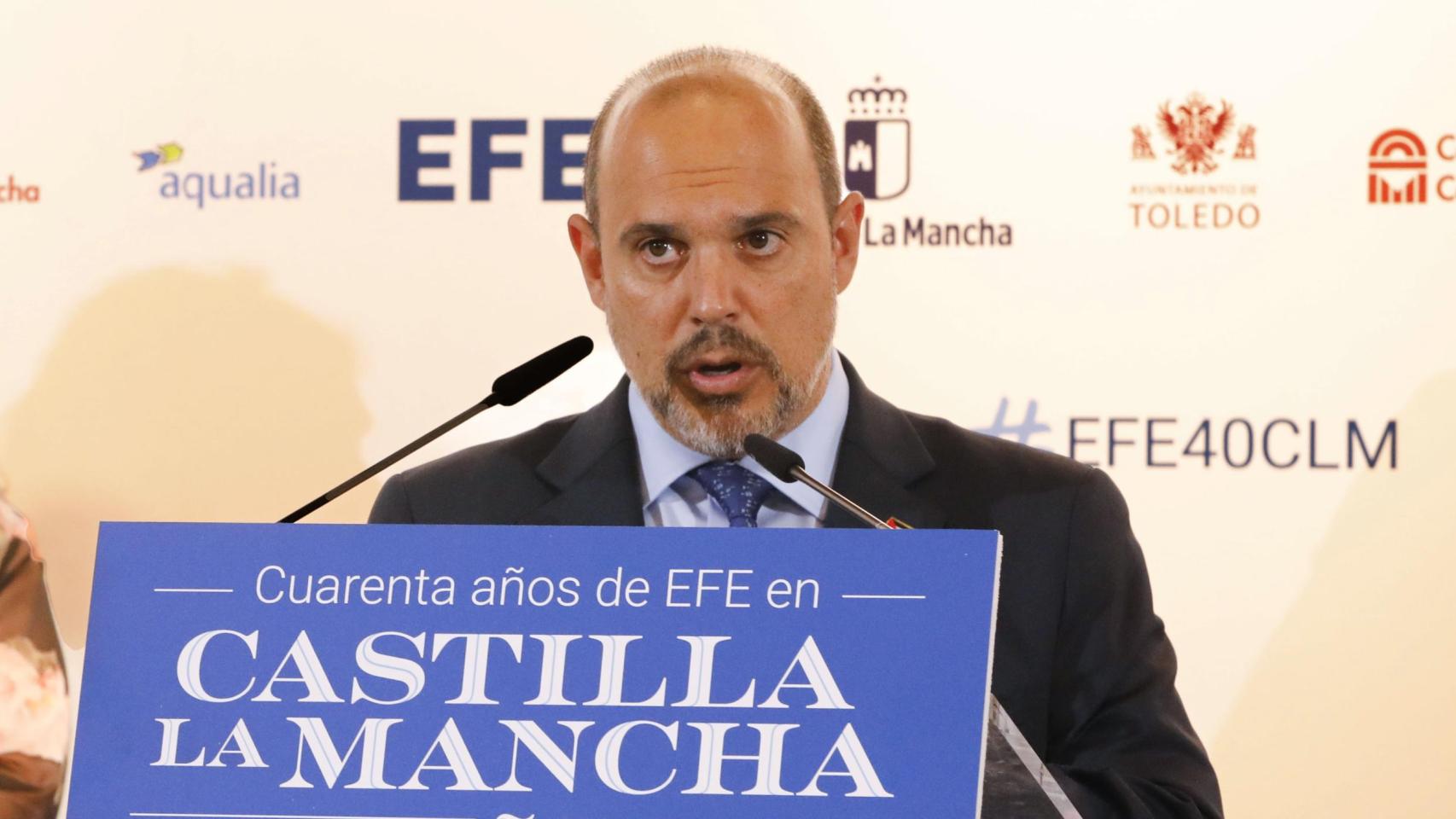 Pablo Bellido, presidente de las Cortes de Castilla-La Mancha.