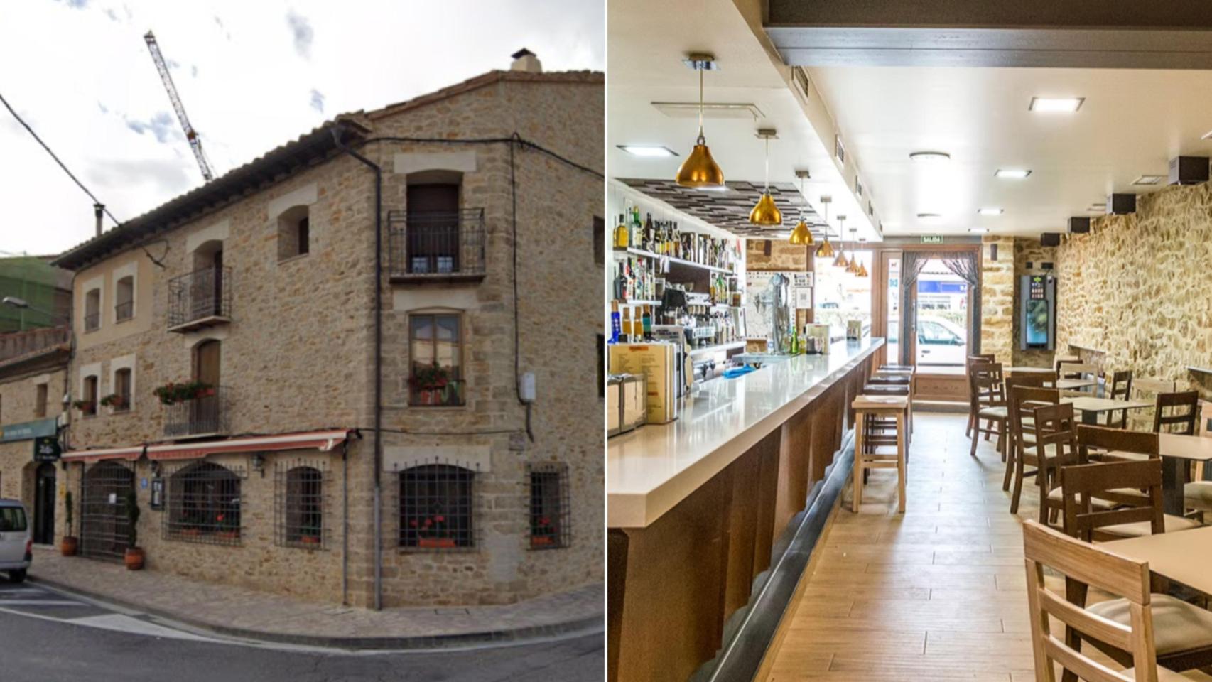 Exterior e interior del restaurante