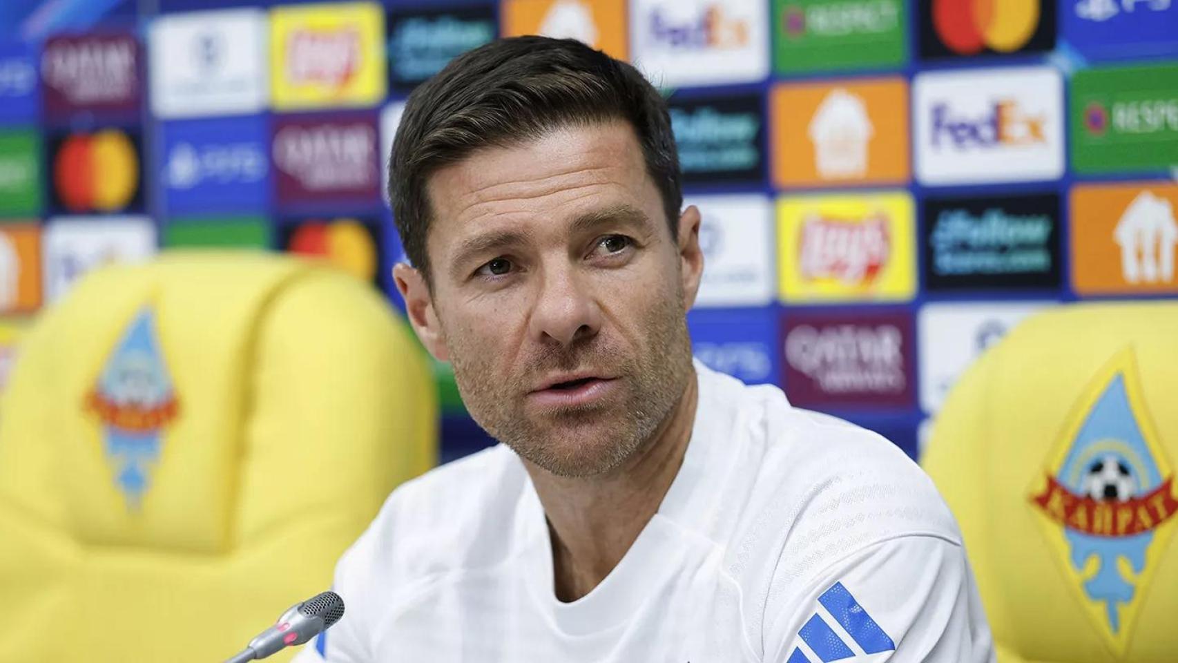 Xabi Alonso, en rueda de prensa del Real Madrid