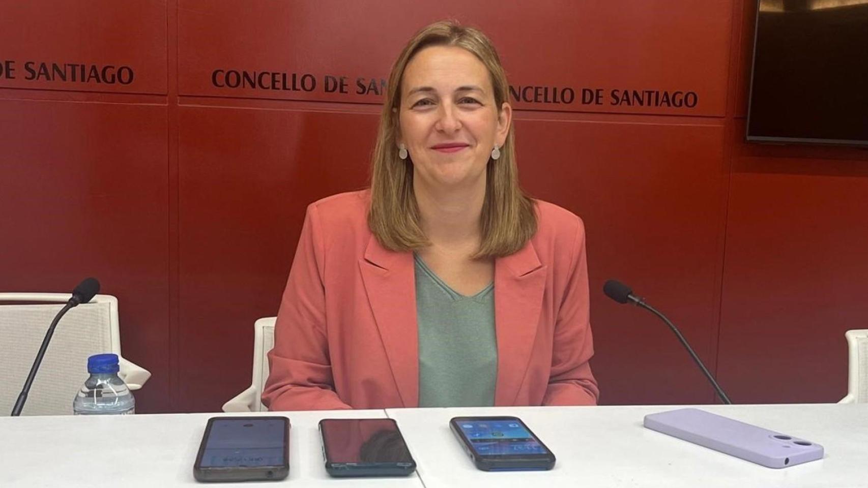 La portavoz del gobierno local de Santiago, Míriam Louzao