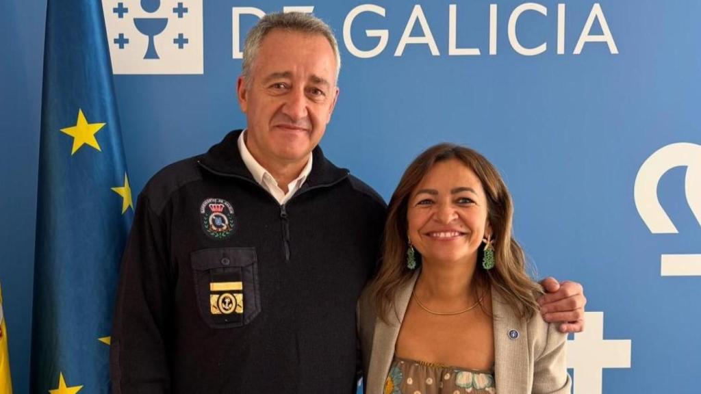 Juan Carlos Codesido, nuevo subdirección general de Guardacostas de Galicia junto a la Conselleira do Mar