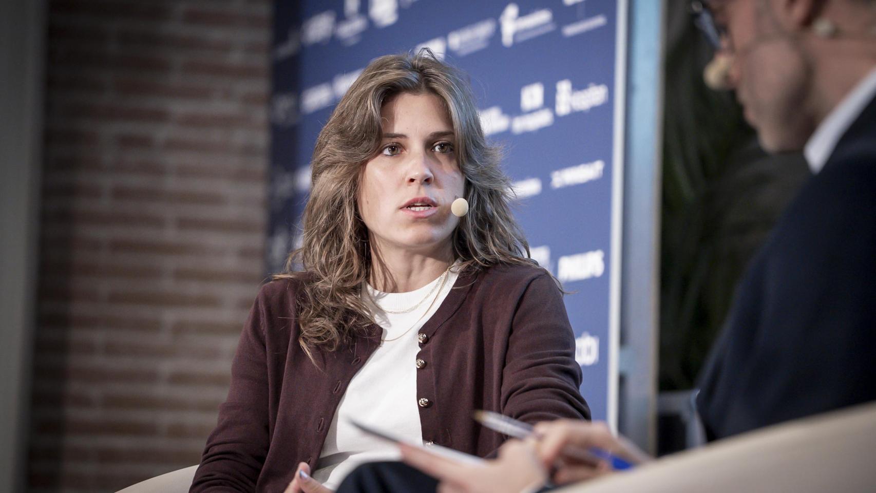 Lidia Brea durante su intervención en el VI Observatorio de la Sanidad