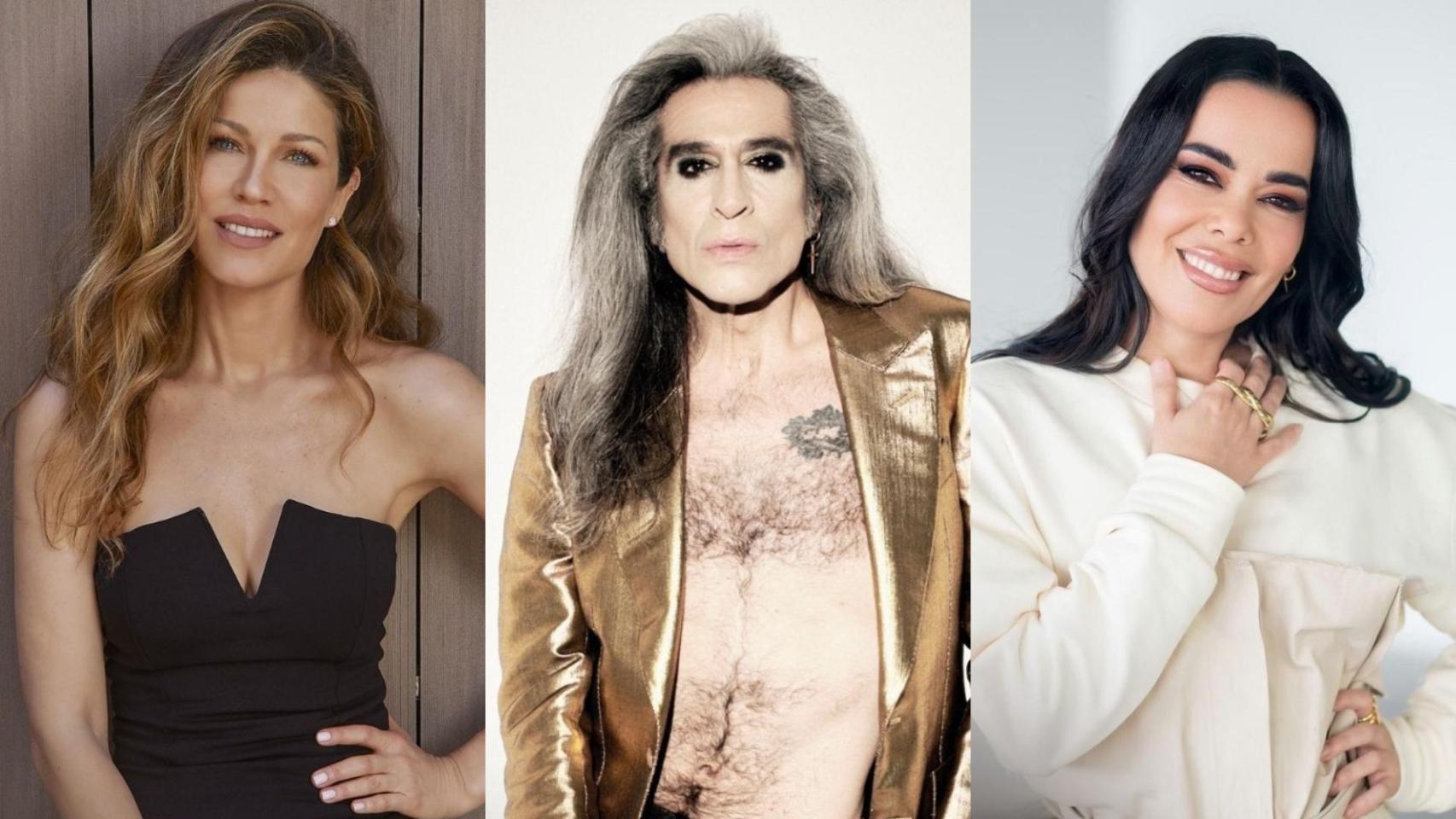 Jaydy Michel, Mario Vaquerizo y Beatriz Luengo en las imágenes promocionales de 'Maestros de la Costura Celebrity'.