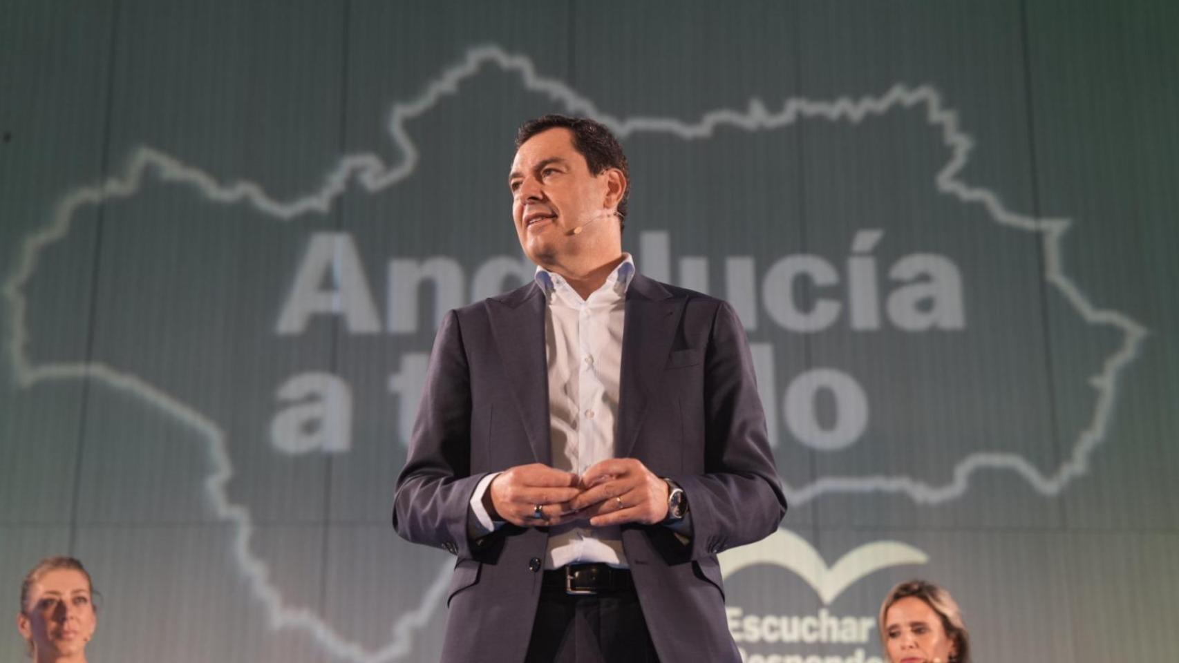 Juanma Moreno, durante el