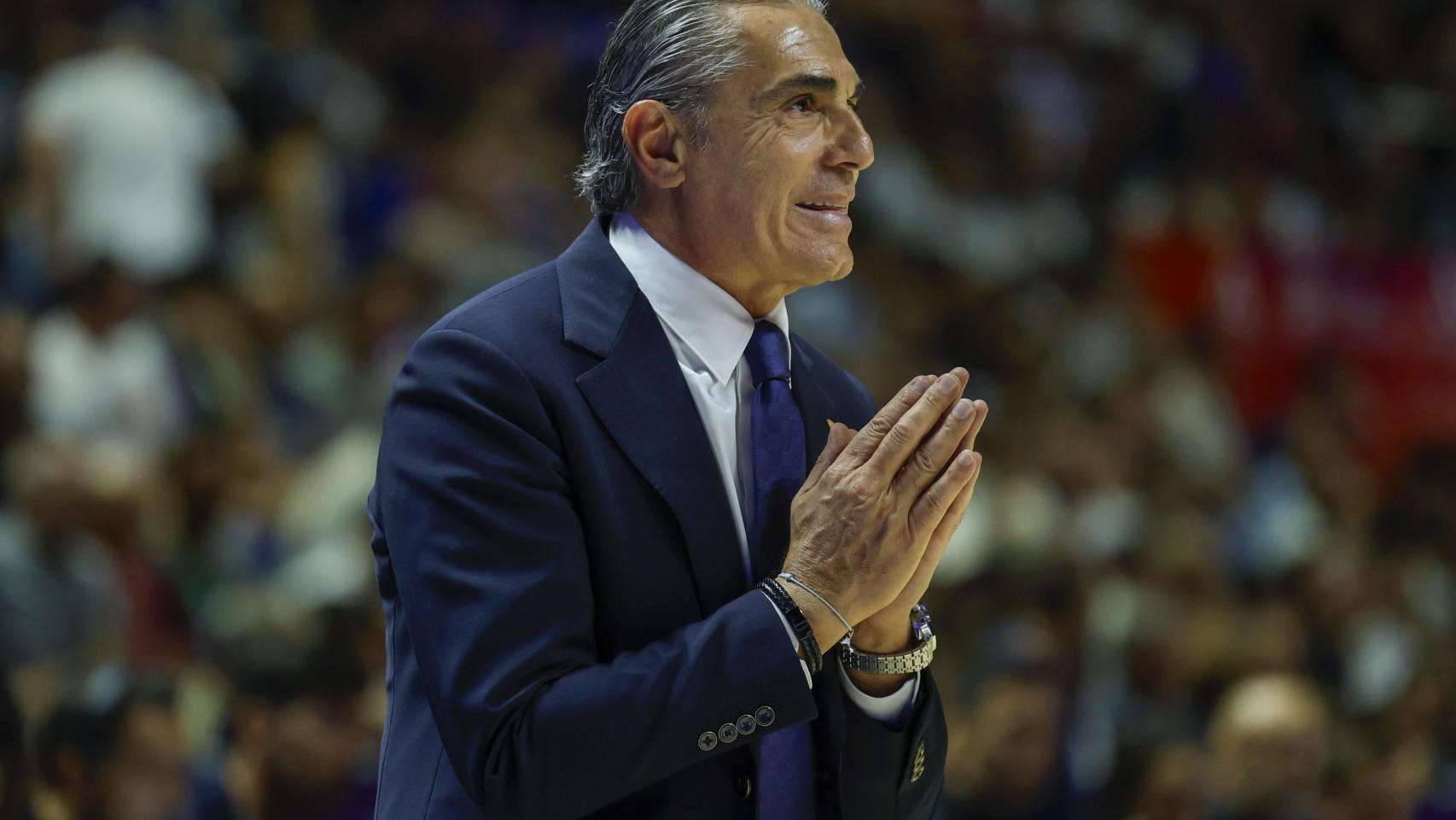 Sergio Scariolo, con el Real Madrid.