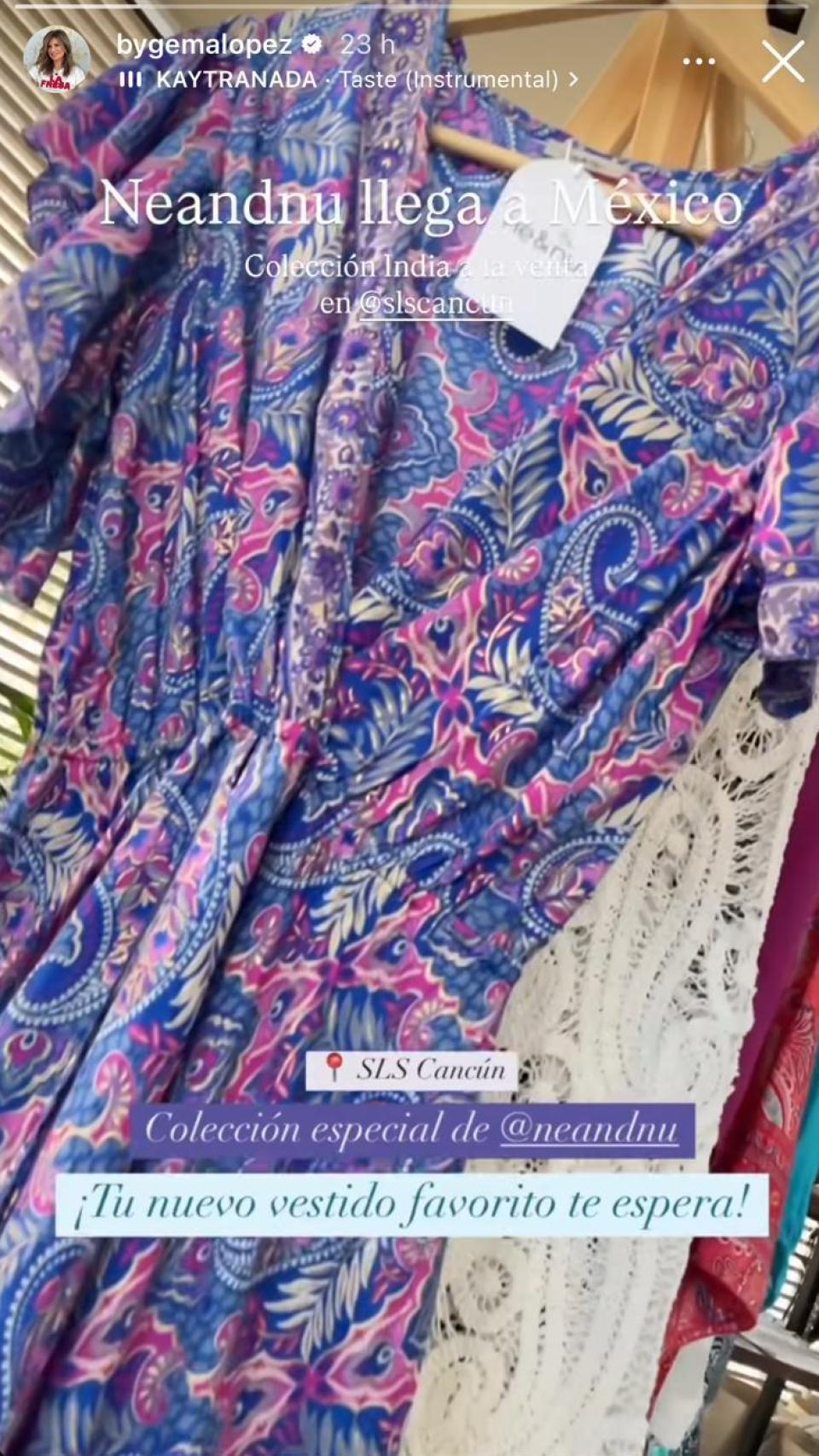 Gema López ha compartido la llegada de su firma a México en sus 'stories' de Instagram.