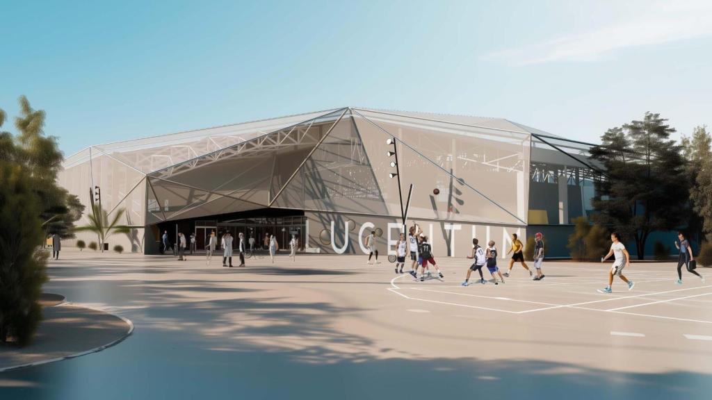 La previsualización de cómo serían las instalaciones deportivas.