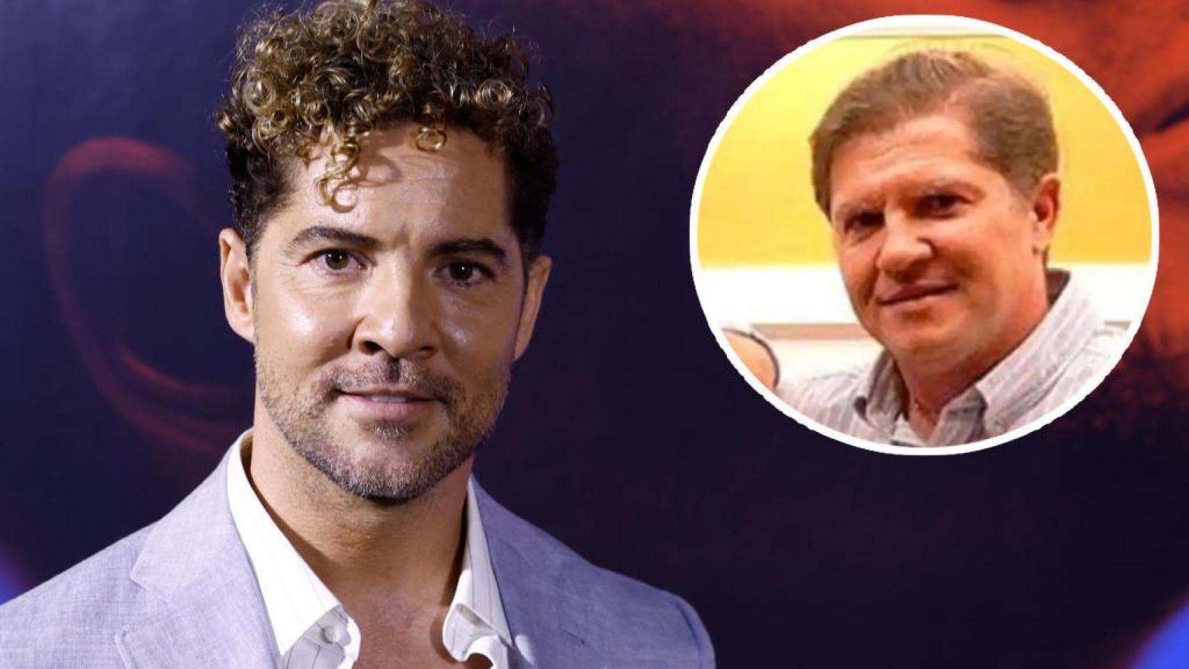 El cantante almeriense David Bisbal junto a su hermano, José María, en un montaje de EL ESPAÑOL.