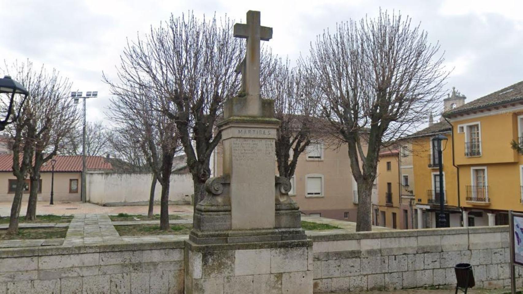 La Cruz de la Paz en el municipio palentino de Dueñas