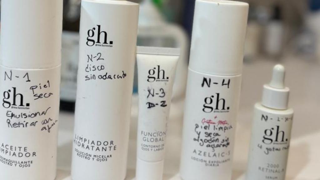 Los productos que usa Carme Chaparro.