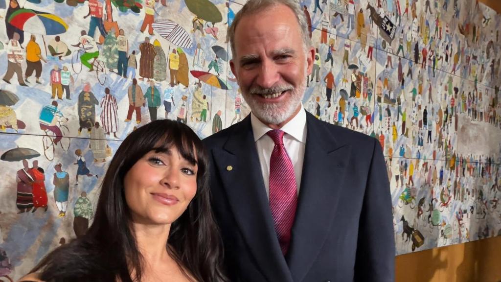 El 'selfie' de Aitana con Felipe VI este pasado lunes, 29 de septiembre.