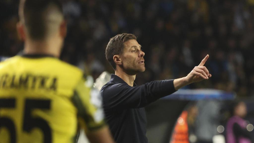 Xabi Alonso, during the match against Kaira.