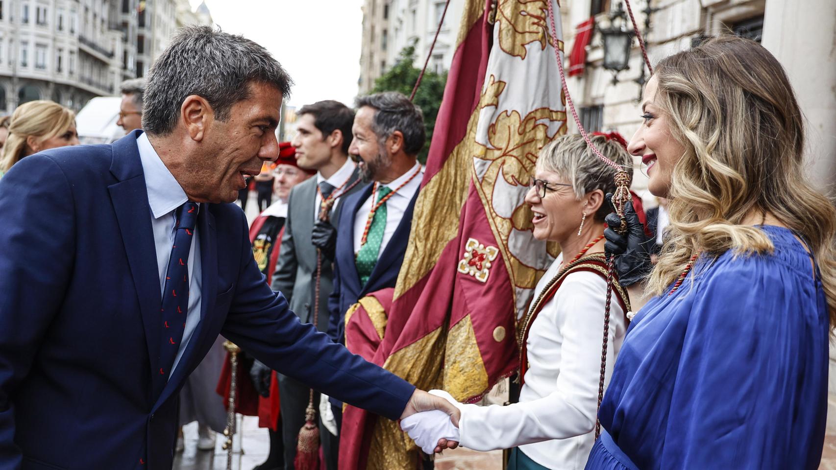 El presidente de la Generalitat Valenciana, Carlos Mazón, acude a los actos por la festividad del 9 d’ Octubre, en una imagen de archivo. Europa Press / Rober Solsona