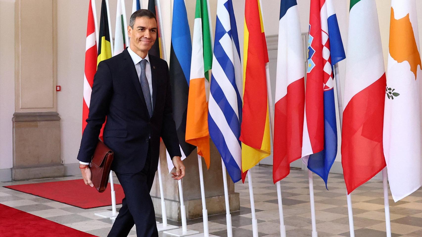Pedro Sánchez a su llegada a la cumbre informal de líderes europeos en Copenhague.