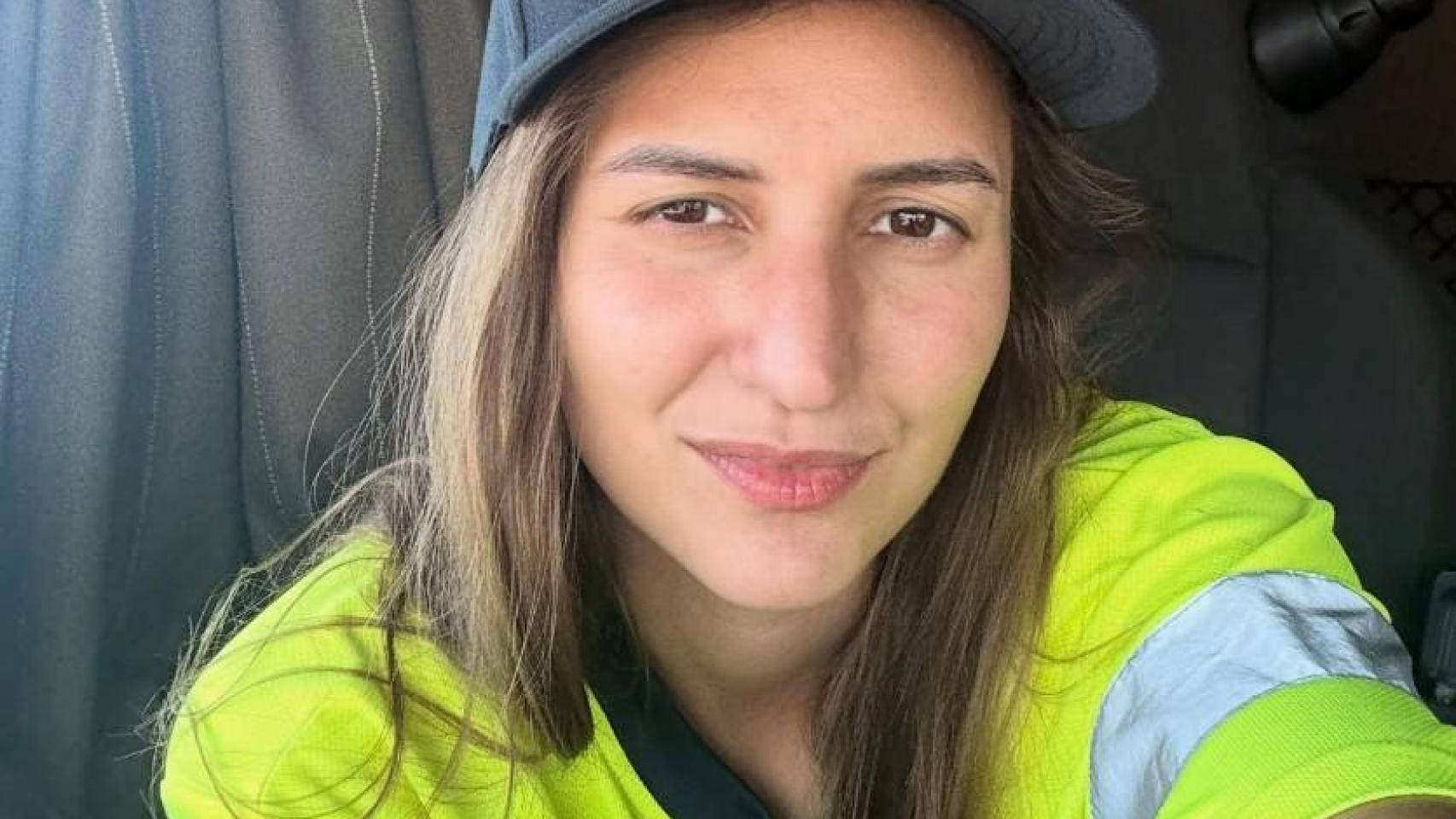 La camionera Ana Domingo.