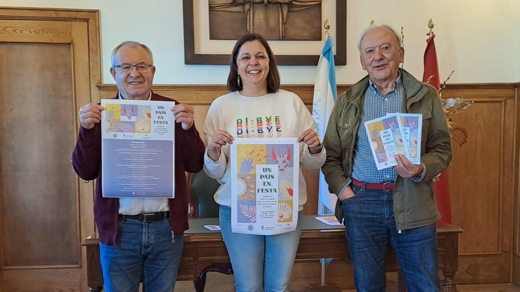 Presentación de la jornada Un país en festa, en el Concello de Redondela, Pontevedra