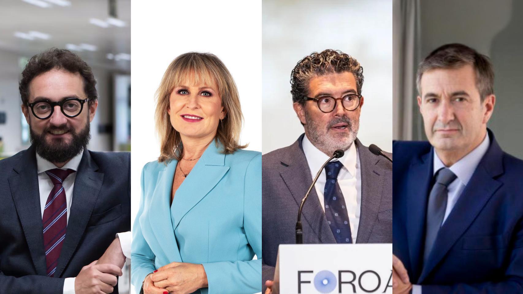 De izda. a dcha. Joaquín Manso, María Rey, Julián Quirós y Jordi Juan.