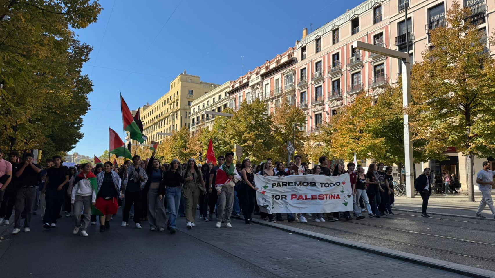 La manifestación en Paseo Independencia