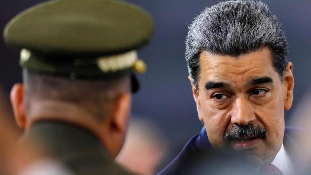 Nicolás Maduro durante una rueda de prensa.