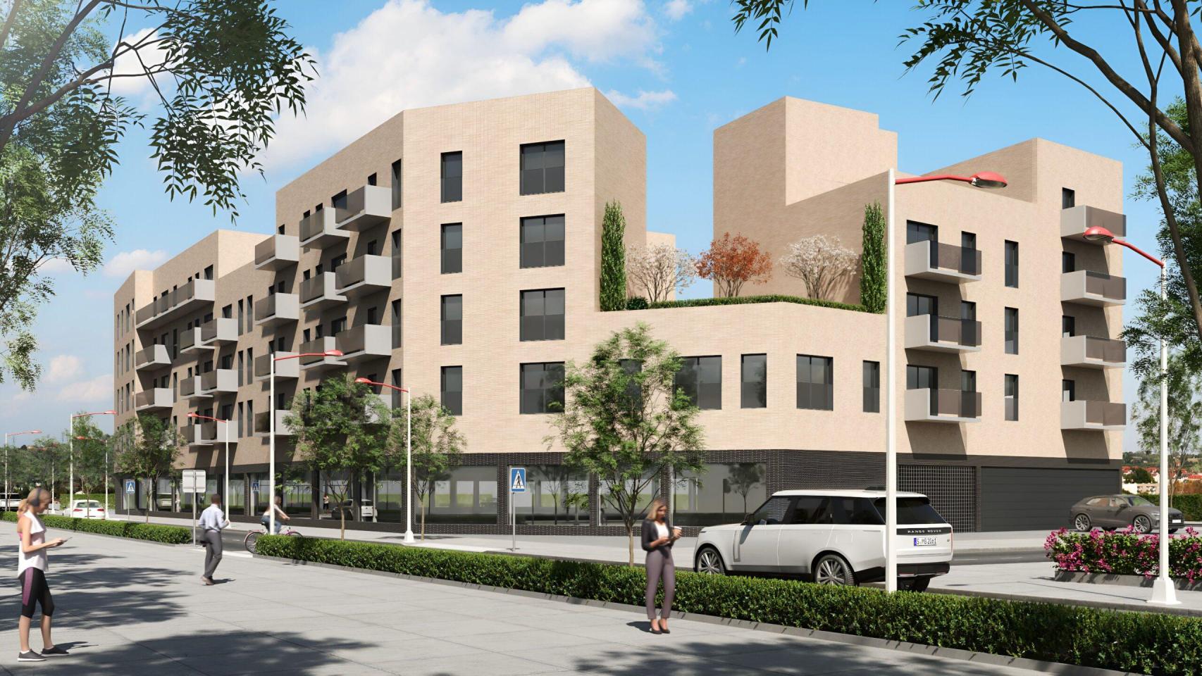 Proyecto de la promoción de viviendas 'Mirador de Galiana', diseñado por el estudio de arquitectura Juan Feito.