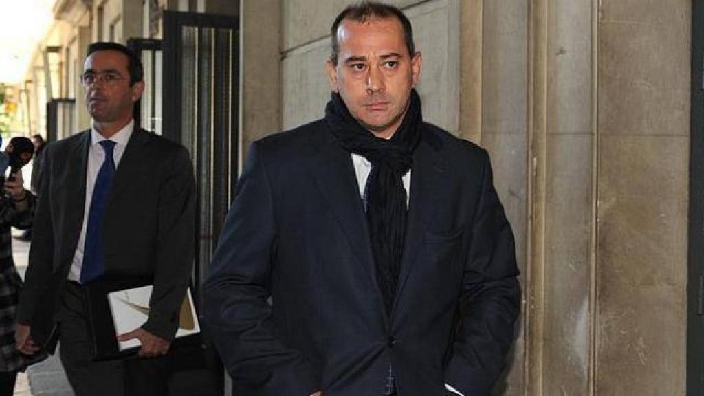 El exfutbolista Pizo Gómez en una de sus visitas a los juzgados de Sevilla.
