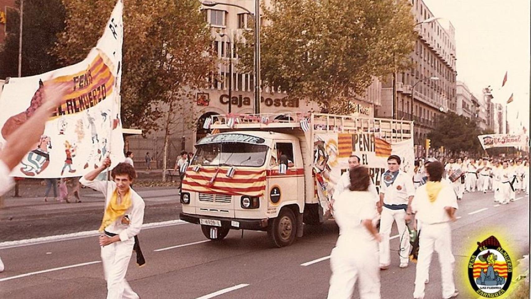 Imagen antigua del Pregón de Peñas.