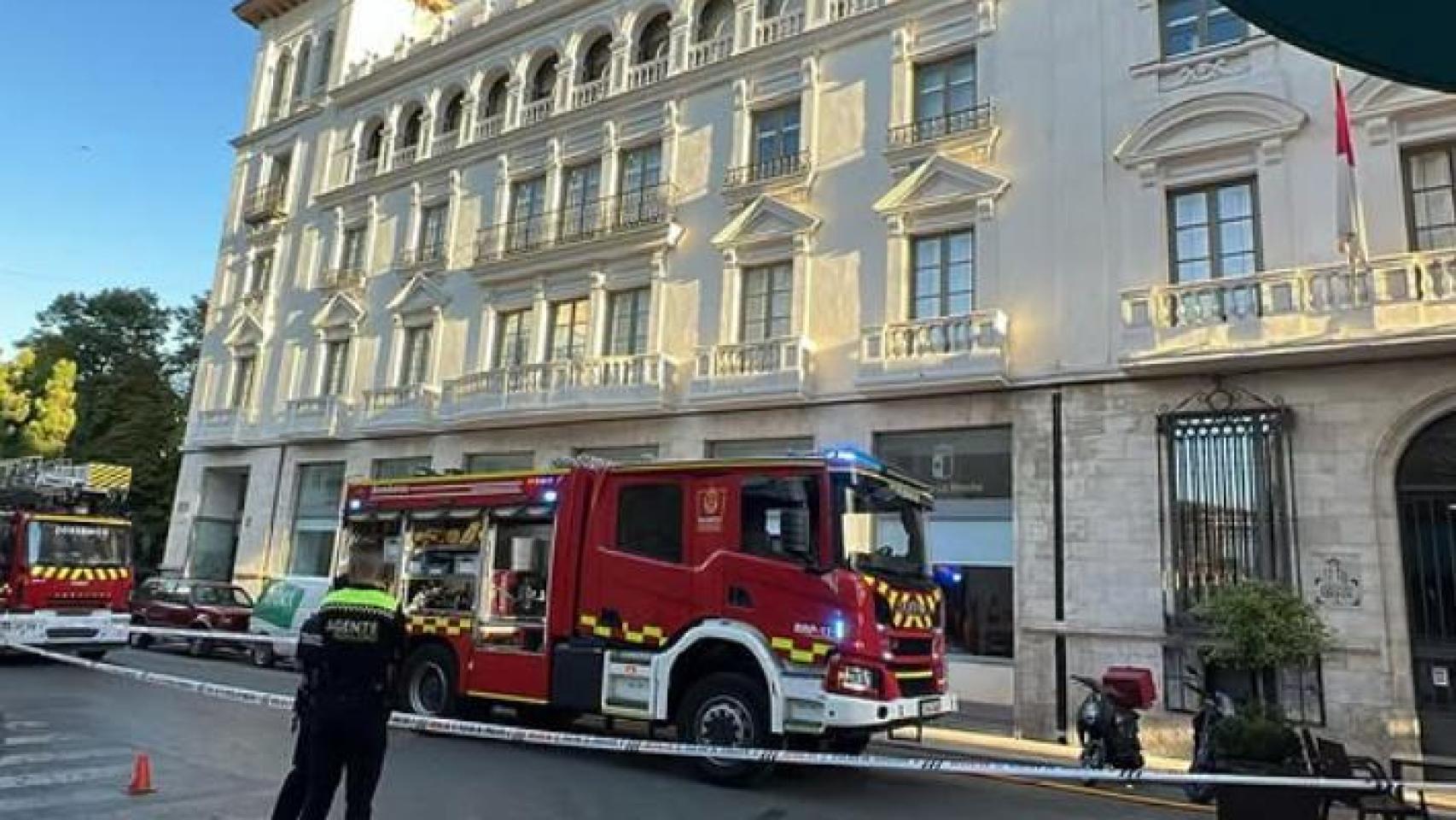 Incendio en Cuenca. Foto: María Ángeles López, delegada de la Junta en Cuenca.