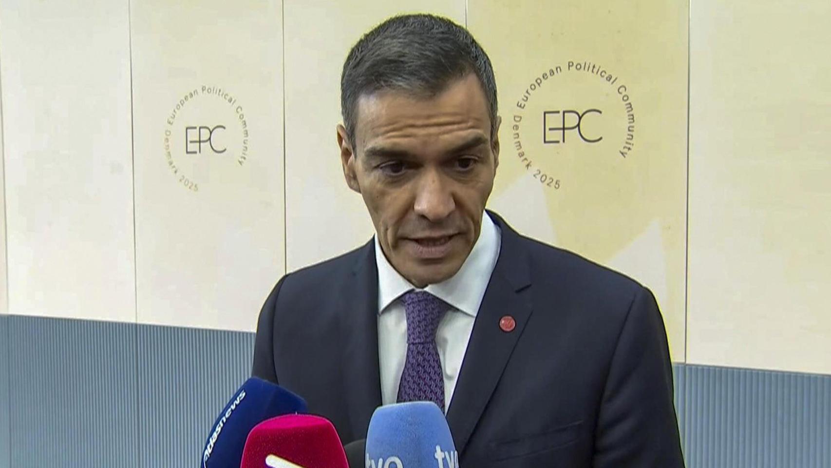 Sánchez este jueves en la Cumbre informal de jefes de Estado y de Gobierno de la UE en Copenhague.