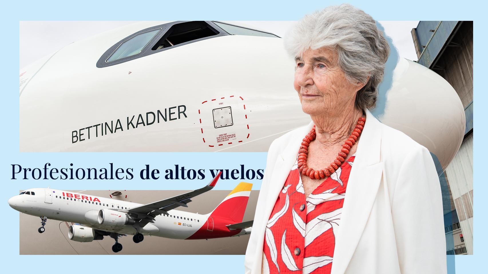 El vuelo más especial de Bettina Kadner, la primera piloto de España: un Airbus con su         nombre para honrar su legado