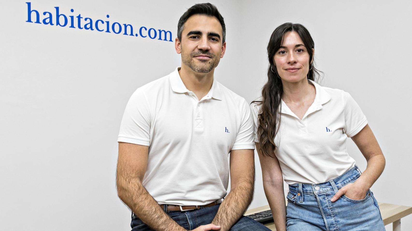Oriol Valls y Anna Bedmar, cofundadores de habitacion.com.