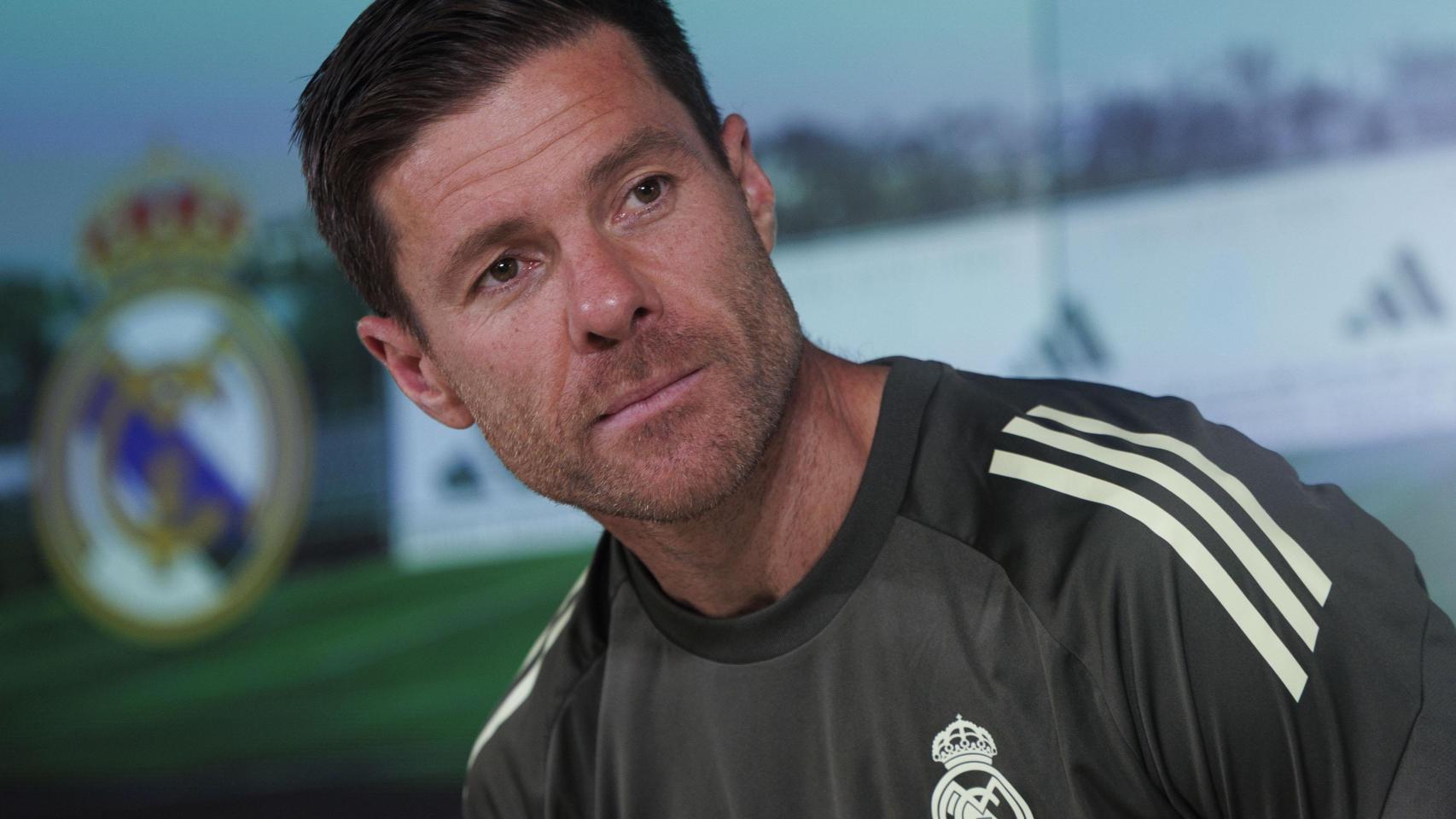 Xabi Alonso, en la rueda de prensa.