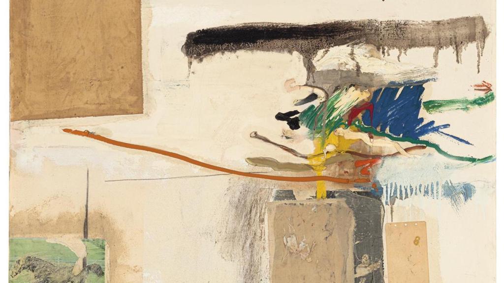 Robert Rauschenberg: 'Sin título (antes titulada Collage with Horse)', 1957. Foto: Grey Art Museum, New York University Art Collection / 2025 Robert Rauschenberg Foundation/Licenciado por VAGA en Artists Rights Society (ARS), Nueva York/VEGAP, Madrid