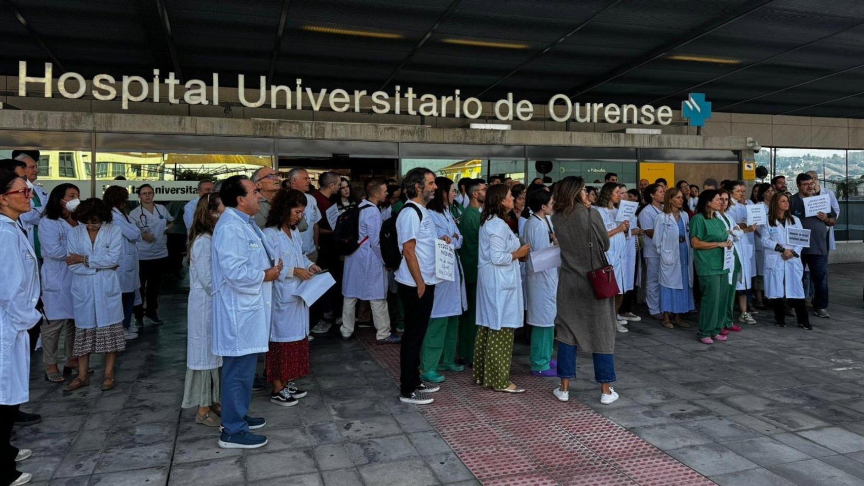 Imagen de la concentración de Ourense.
