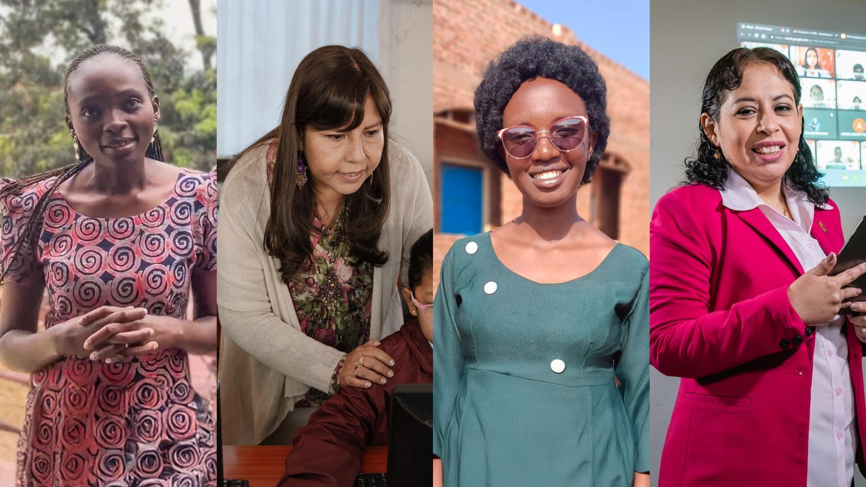 Jovia, María, Claudette y Aleyda son parte de ProFuturo, el programa de innovación educativa con tecnología puesto en marcha por Fundación Telefónica y la Fundación 'la Caixa' en 2016.