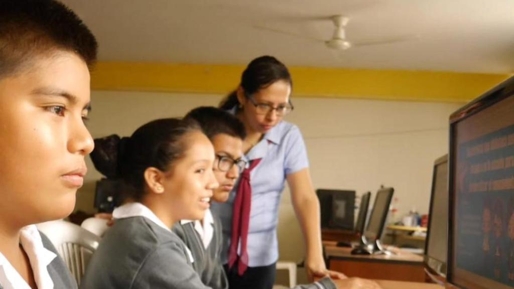 Los estudiantes de Aleyda Leiva, finalesta del Global Teacher Prize, Perú.