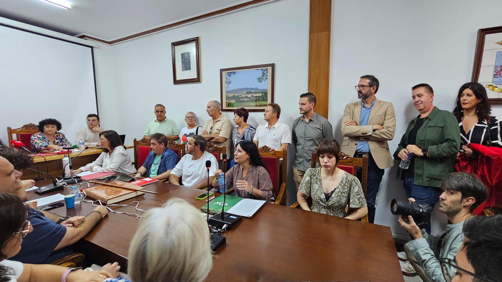 Moción de censura en Tobarra (Albacete). Foto: Ayuntamiento.