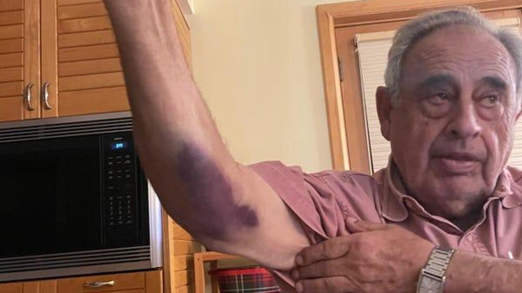 Foto compartida por James DeSimone, abogado de la víctima.