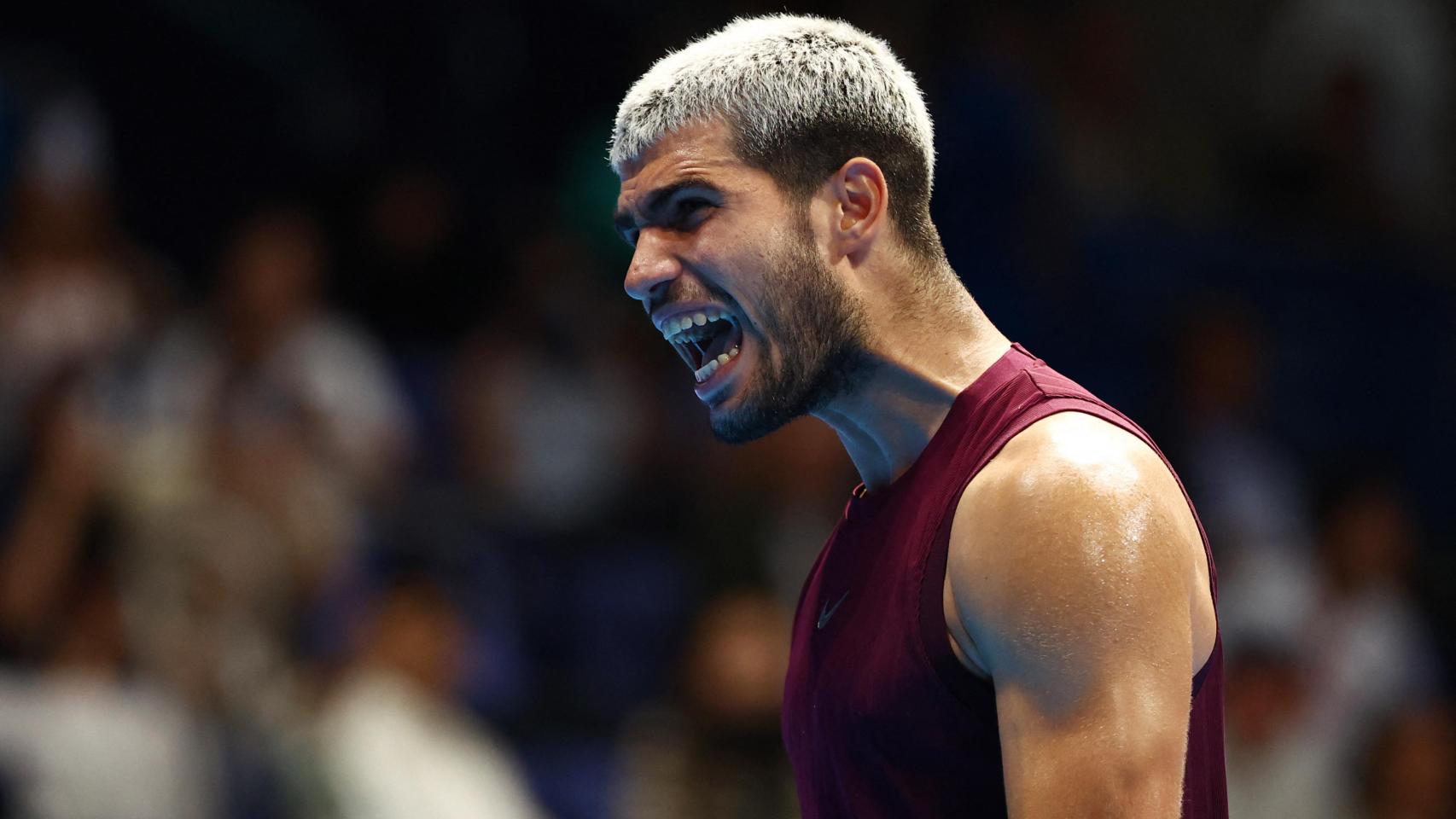 Carlos Alcaraz, en el torneo de Tokio